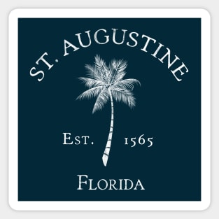 Saint Augustine Florida Vintage Palm Sticker